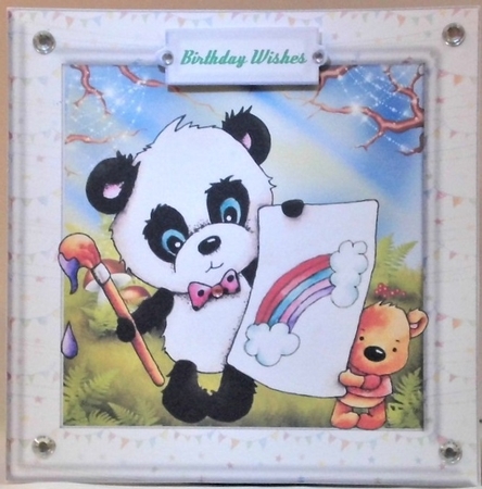 8x8 Mini Kit , Paint With Me Panda  by Hazel Underwood