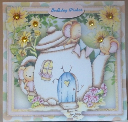 8x8 Mini Kit, Teapot House Mouse  by Hazel Underwood