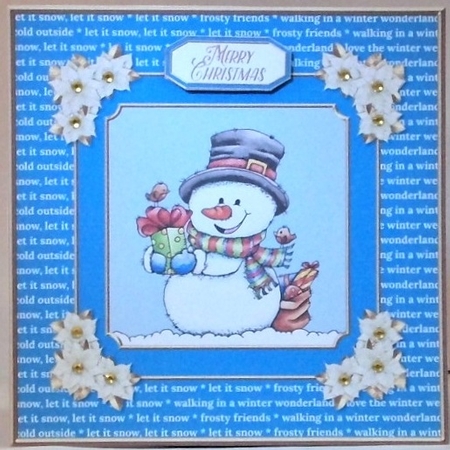 Cute Snowman Holiday Topper by Hazel Underwood