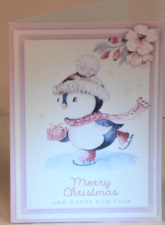Print, Cut, and Fold , Skating Penguin by Hazel Underwood