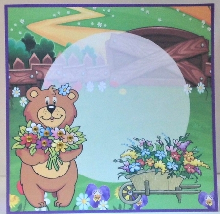 Teddys bouquet blank insert by Hazel Underwood