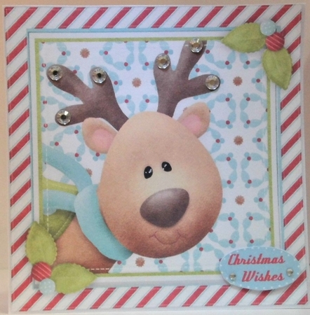 Reindeers Pee-a-Boo  by Hazel Underwood