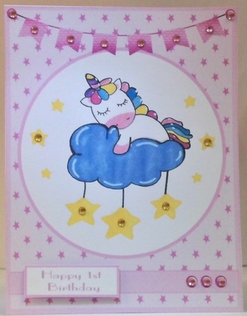 Welcome little girl with unicorn image by Hazel Underwood