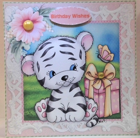 Little White Tiger , Girl by Hazel Underwood