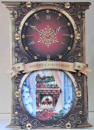 Picture Clock - Fireside by Hazel Underwood