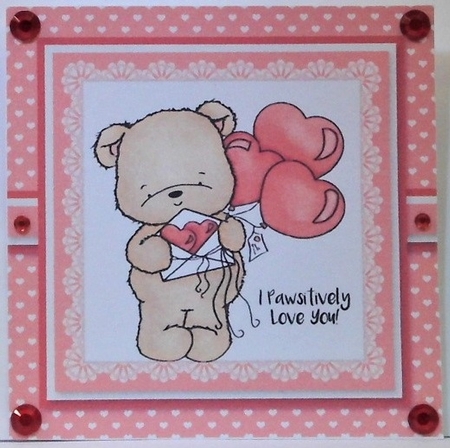 I Pawsitively Love You Topper Plus Insert by Hazel Underwood