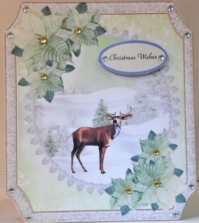 Stag in the Snow by Hazel Underwood