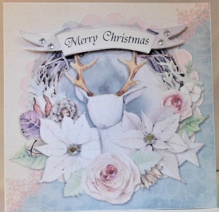 A Beautiful Winter 4  7x7 Card Front & Insert Mini Kit by Hazel Underwood