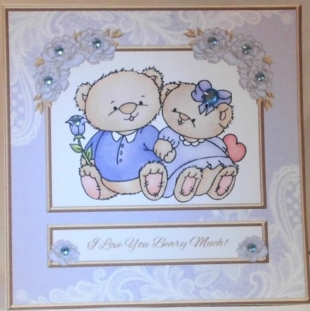 I Love You Beary Much (Purple) by Hazel Underwood