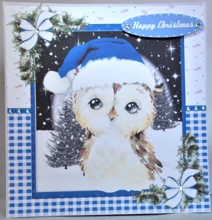 10, Card Fronts , Gorgeous Christmas Animals +2 Inserts  by Hazel Underwood