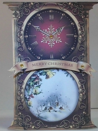 Picture Clock - Village by Hazel Underwood