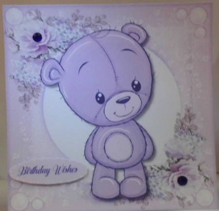 Cute Teddy Lilac by Hazel Underwood