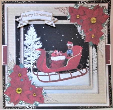 Christmas Sleigh Bumper Card Kit by Hazel Underwood