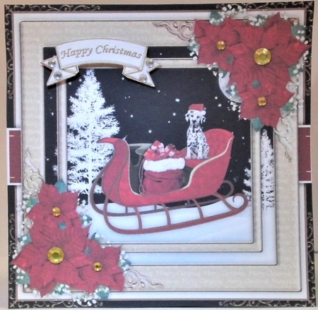 Christmas Sleigh Bumper Card Kit by Hazel Underwood