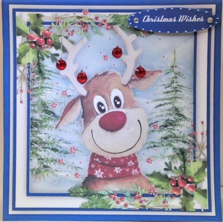 Happy Reindeer  by Hazel Underwood
