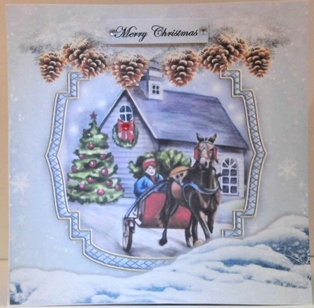 Christmas Card Topper 4 by Hazel Underwood