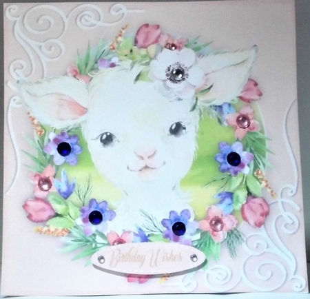 10, Card Fronts , Gorgeous Animals + 2 Inserts  by Hazel Underwood