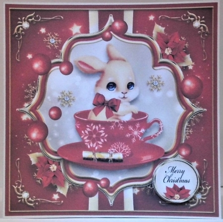 Christmas Bunny in a Cup Mini Kit by Hazel Underwood