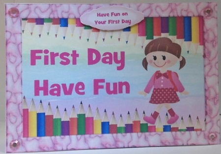 First Day Fun - School Girl by Hazel Underwood