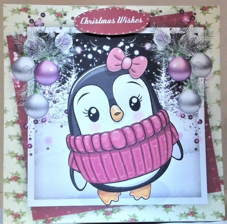 Cute owl in a Pink Bow  by Hazel Underwood