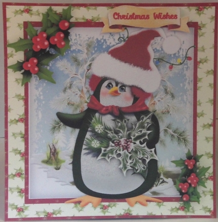 Mrs Penguin Christmas Hat by Hazel Underwood