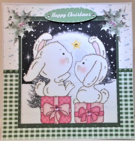 Bunnies Special Star, Pink by Hazel Underwood