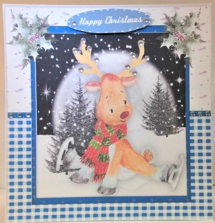 Reindeers Christmas Tumble  by Hazel Underwood