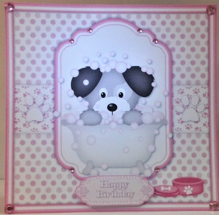 Puppy Bath Time Pink Mini Kit  by Hazel Underwood