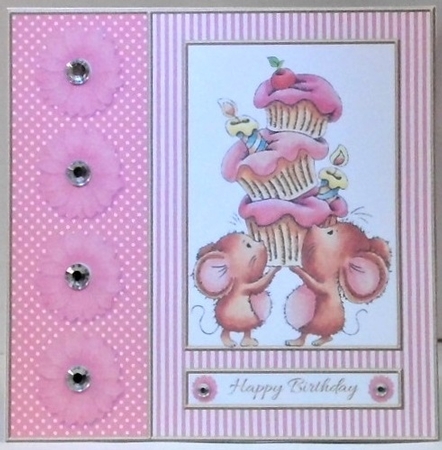 Cupcake Tower Birthday Topper by Hazel Underwood
