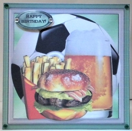 Favorite Things 6 x 6 Football/Soccer Card Topper by Hazel Underwood