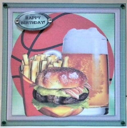 Favorite Things 6 x 6 Basketball Card Topper by Hazel Underwood
