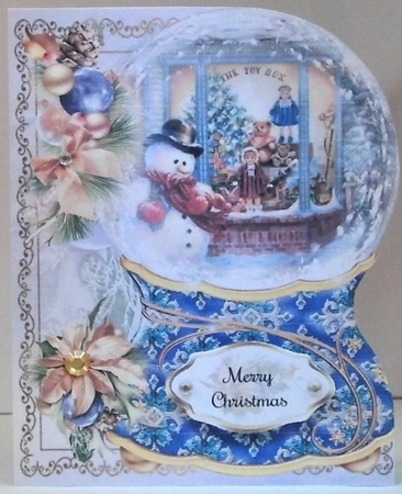 Christmas Snowglobe Shaped Mini Page Kit by Hazel Underwood