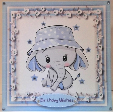 Ellie in a Blue Hat   by Hazel Underwood
