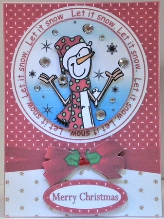 Let it snow decoupage  by Hazel Underwood