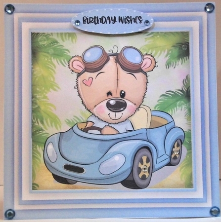 Billys Blue Car by Hazel Underwood