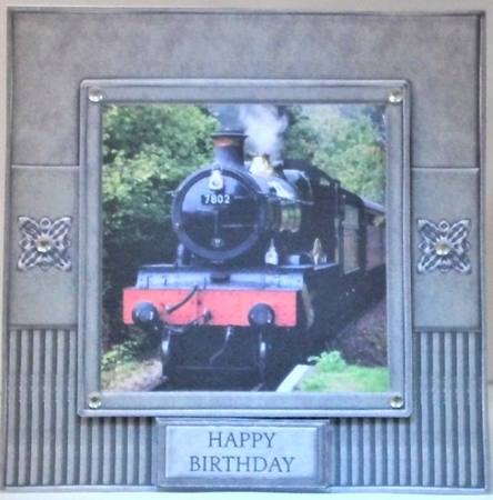 Steam Train Topper - Birthday Or Fathers Day by Hazel Underwood