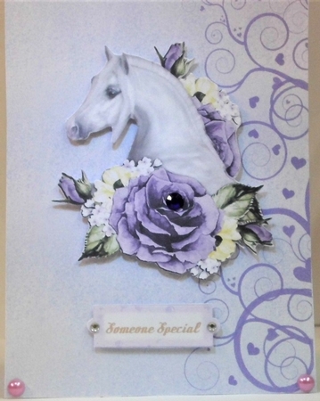 Step By Step Arabian Horse & Roses 2 by Hazel Underwood