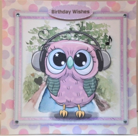 Owls  Musical Head Phones  by Hazel Underwood