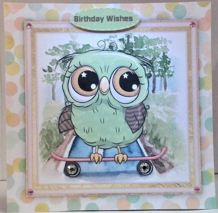 Owls  Skate Board  by Hazel Underwood
