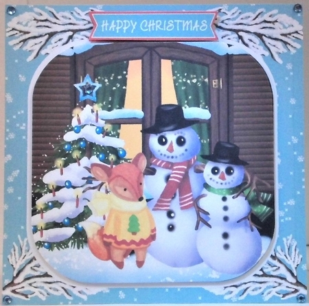 Foxy & Friends 7x7 Card Front Minikit by Hazel Underwood