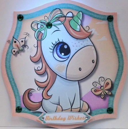 Adorable Buff Unicorn  by Hazel Underwood