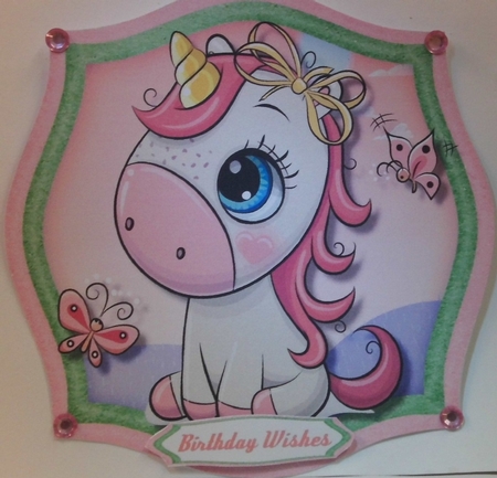 Adorable Pink Unicorn  by Hazel Underwood