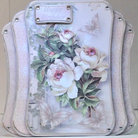 Victorian Roses - Three Layer Card Mini Kit by Hazel Underwood