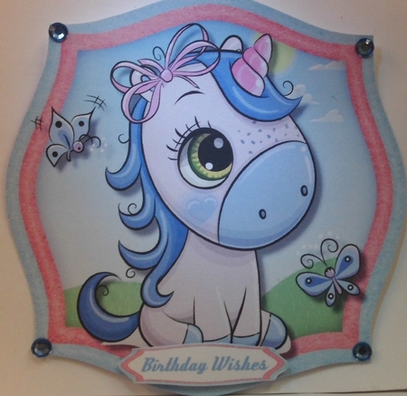 6, Sheet card Fronts , Little Unicorns  by Hazel Underwood