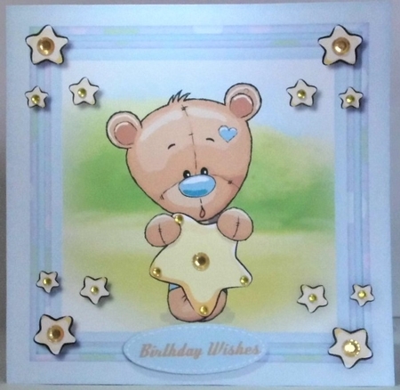 Cute Star Bear  by Hazel Underwood