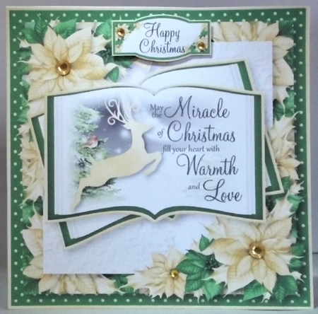 Green and Gold Silhouette Open Book 2 by Hazel Underwood
