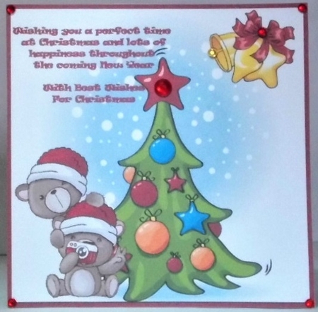 A Christmas selfie insert by Hazel Underwood