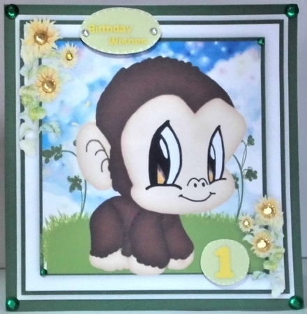 Cute Little Monkey by Hazel Underwood