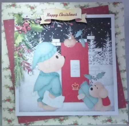 Bears Christmas Post by Hazel Underwood