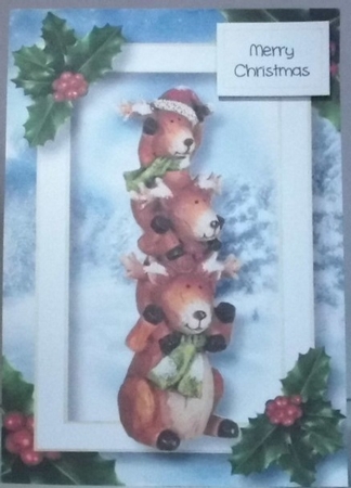 Stack Of Reindeer A5 by Hazel Underwood